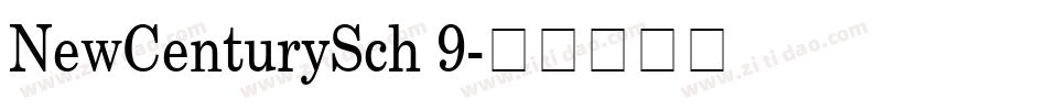 NewCenturySch 9字体转换